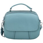 Trendy dámská koženková crossbody kabelka Badamia, modrá