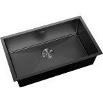 MEXEN - Trixo ocelový dřez 1-bowl 750 x 440 mm, černá 6415751000-70