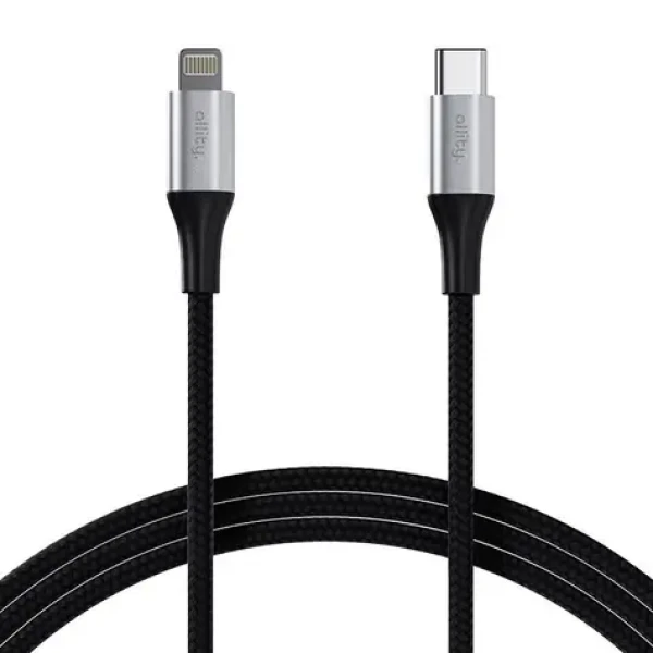 Allity AUC-01 Datový kabel USB-C/Lightning 2m 27W černá (DATUSBC27WALL2BK)