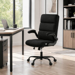 Kancelářské křeslo, houpací mechanismus, černá látka, KA-K3104 BK