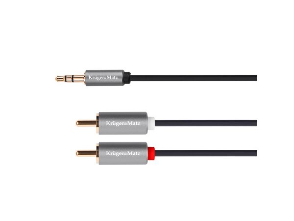 Kabel Jack 3.5mm stereo/2x Cinch 3m KRUGER & MATZ KM1216 Basic