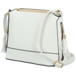 Módní dámská koženková crossbody kabelka Vaios, bílá