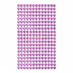 Nalepovací kamínky dpCraft 6 mm 260 ks - růžové sytě