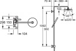 HANSA - Tempra Style Sprchový systém s termostatickou baterií a sprchovým setem, chrom 58429103