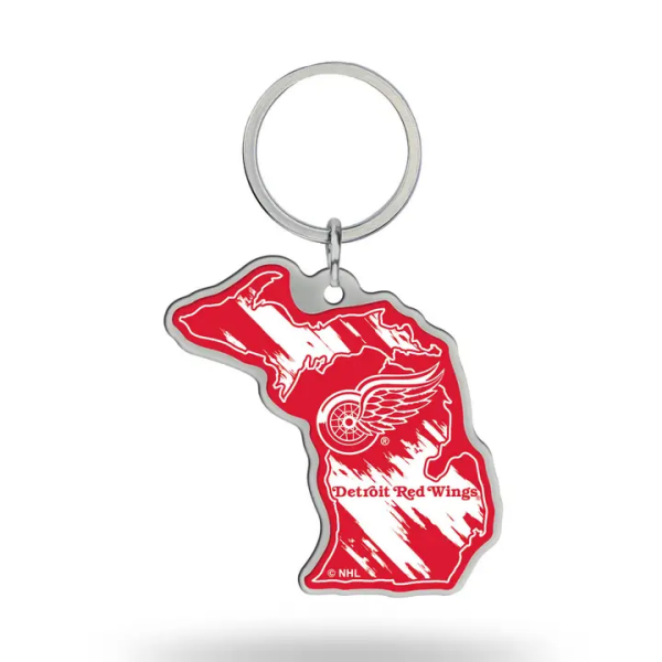 Rico Přívěšek Detroit Red Wings NHL State Shape Keychain FA_6420608