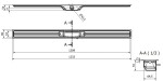 I-Drain - Linear 54 Nerezový sprchový žlab, délka 120 cm, s hydroizolací ID4M12001X1