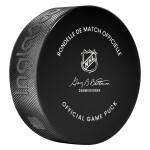 Inglasco / Sherwood Puk NHL Global Series 2024 Czechia Buffalo Sabres vs New Jersey Devils Official Game Puck