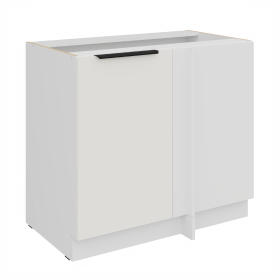 Spodní rohová skříňka Aria 105 ND 1F BB Barva korpusu: Bílá, Barva dvířek: WH - Crystal white AFM