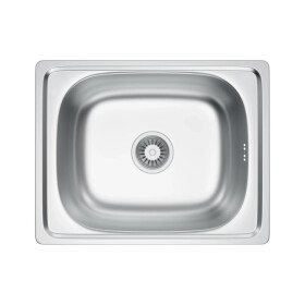 VELAZO - Kuchyňský ocelový dřez Satin 40 × 50 se sifonem VELAZ4050S