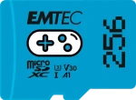 EMTEC microSD Gaming 256GB modrá / UHS-I U3 V30 A1 / čtení: 100MBs / zápis: 50MBs (ECMSDM256GXCU3G)