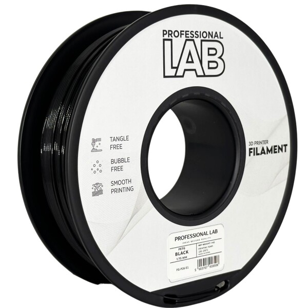 PETG filament 1,75 mm černý Professional Lab 1 kg