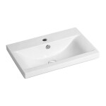 MEREO - Vigo, koupelnová skříňka s keramickým umyvadlem 61 cm, bílá CN311