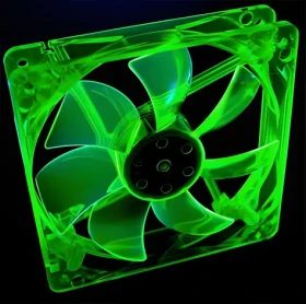 Primecooler PC-UV12025L12G zelená / Ventilátor / 120mm / 3-pin / 1800 rpm / UV (PC-UV12025L12-G)
