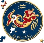 CURIOSI Kulaté puzzle Zvěrokruh: Vodnář