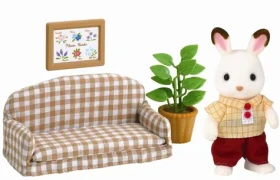 Sylvanian Families Nábytek ´´chocolate´´ králíků - taťka na pohovce