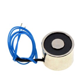 Přídržný elektromagnet s permanentním magnetem - 12V, 4,5kg/45N - 20 x 23 mm