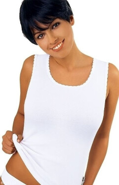 Bílá dámská košilka model 7460103 SXL Emili Barva: Bílá Velikost: