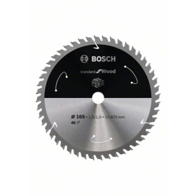 Bosch Accessories Bosch 2608837683 tvrdokovový pilový kotouč 165 x 15.875 mm Počet zubů (na palec): 48 1 ks