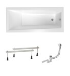 Obdélníková vana Laguna Idea Plus 170x75 cm akrylát levá i pravá SIKOID1700AN SIKOID1700AN