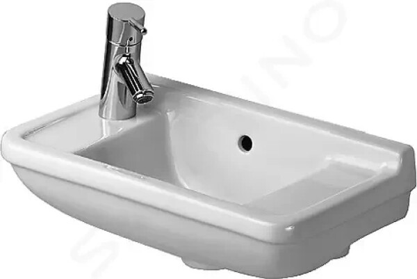 DURAVIT - Starck 3 Umývátko 500x260 mm, bez otvoru pro baterii, s WonderGliss, bílá 07515000001