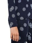 Dámské merino tričko s dlouhým rukávem ICEBREAKER Wmns 260 Vertex LS Crewe FallFl, Midnight Navy/Snow/J velikost: XL