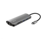 TRUST Dokovací stanIice DALYX USB-C 7v1, 1xHDMI, 1xUSB-C, 2xUSB, 1x RJ45, šedá EDF_373897