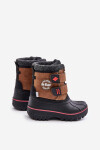 Dětské sněhule na suchý zip Lee Cooper Camel Velikost: 32