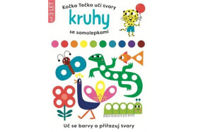 Kočka Tečka učí tvary Kruhy se samolepkami