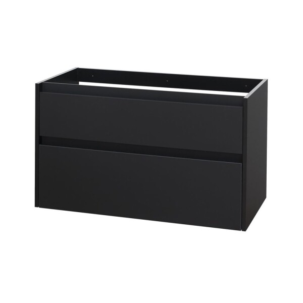 Mereo Opto, koupelnová skříňka 100 cm, černá CN942SN