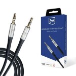 3mk audio kabel 3.5 mm jack - 3.5 mm jack černá / délka 1 m (5903108528771)