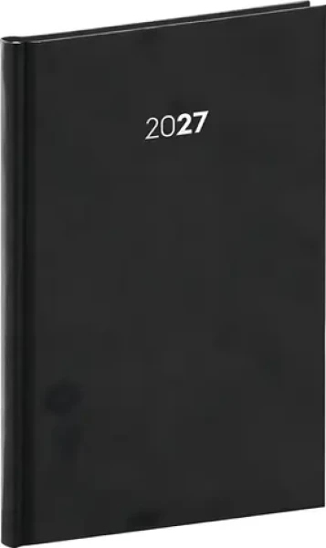 NOTIQUE Balakon 2027 černý / Týdenní diář / A5 / 15 × 21 cm