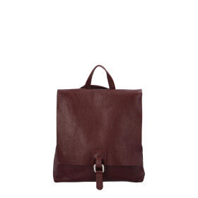 Dámský kožený kabelko batoh Semmy, bordó