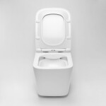 DEANTE Podomítkový rám, pro závěsné WC mísy bez tlačítka + WC REA Raul Rimless + SEDÁTKO CST_WC01 X RA1