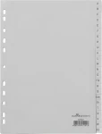 Durable A-Z šedá / Rejstřík / A4 / PP / 24 dílů / 10 ks (650810)