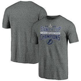 Fanatics Pánské tričko Tampa Bay Lightning 2020 Stanley Cup Champions Odd Man Rush Team Tri-Blend Velikost: