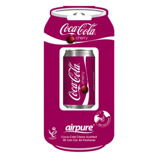 AIRPURE Vůně do auta 3D Coca-Cola Cherry / Design plechovka / Vůně třešeň