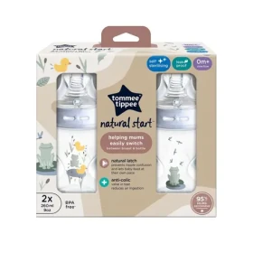 Tommee Tippee Kojenecká láhev C2N potisk Boy 260ml 2ks / od 0 měsíců (422521TT)