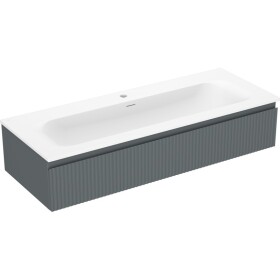 MEXEN/S - Rivel koupelnová skříňka 120 cm s umyvadlem Vela, 1 šuplík, reliéf , grafit mat/bílá mat - 91A20-12023-1-BF66-W23M0 91A20-12023-1-BF66-W23M01