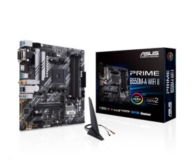 ASUS MB Sc AM4 PRIME B550M-A WIFI II, AMD B550, 4xDDR4, 1xHDMI, 1xDVI, 1xVGA, WI-FI, mATX EDF_431615