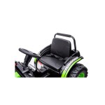 Mamido Dětský elektrický traktor s lopatou zelený