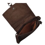 Dámská crossbody kabelka s hadím vzorem Geina, tmavě hnědá