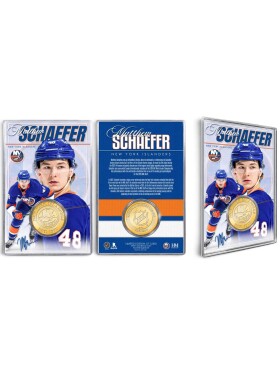 Mince New York Islanders NHL Matthew Schaefer Acrylic Bronze Coin Card