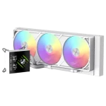 Gamemax Glacier 360 LCD bílá / AIO vodní chladič CPU / 360mm / 3x 120mm / LCD displej (GLACIER 360 LCD WH)