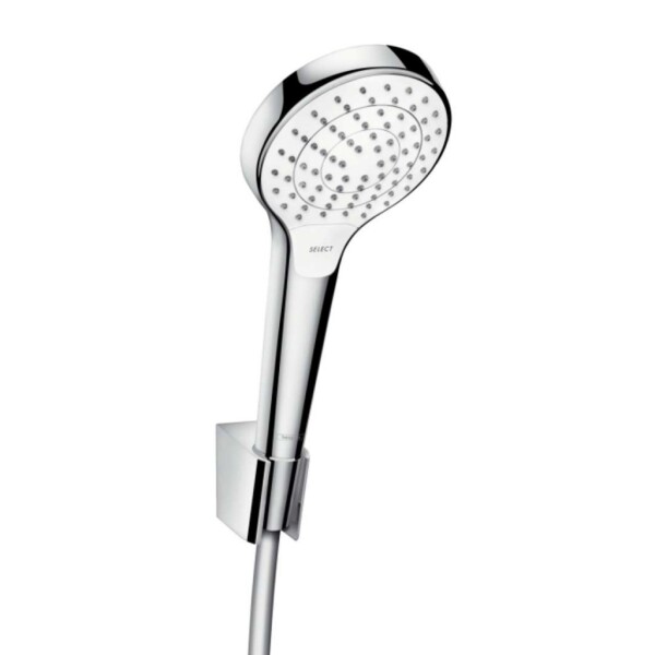 HANSGROHE - Croma Select S Set sprchové hlavice, 4 proudy, držáku a hadice 1,25 m, bílá/chrom 26421400
