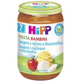 HiPP BIO Rajčata se špagetami a mozzarellou- PASTA BAMBINI 220 g