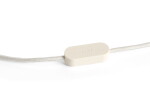HAY Kabel s objímkou pro stolní lampu Common – Clay White, krémová barva, plast