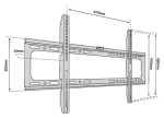 TB Touch TB-750 / Nástěnný držák TV / pevný / do 65" / VESA 600x400 / do 40 kg (TB-750)