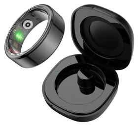COLMI R02 vel. 9 černá / Chytrý prsten / titan / BT 5.0 / IP68 (R02 Black 9 (case))