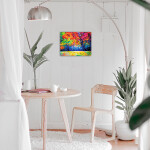 Antistresové omalovánky TSvetnoy TSvetnoy, LG229e, Diamond painting - diamantové malování, 40 x 50 cm, Podzimní les