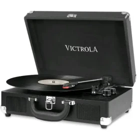 Victrola VSC-550BT černá / Gramofon kufříkový / 33 45 78 RPM / BT / RCA / 3.5mm jack / repro (VSC-550BT-BLK-EU)